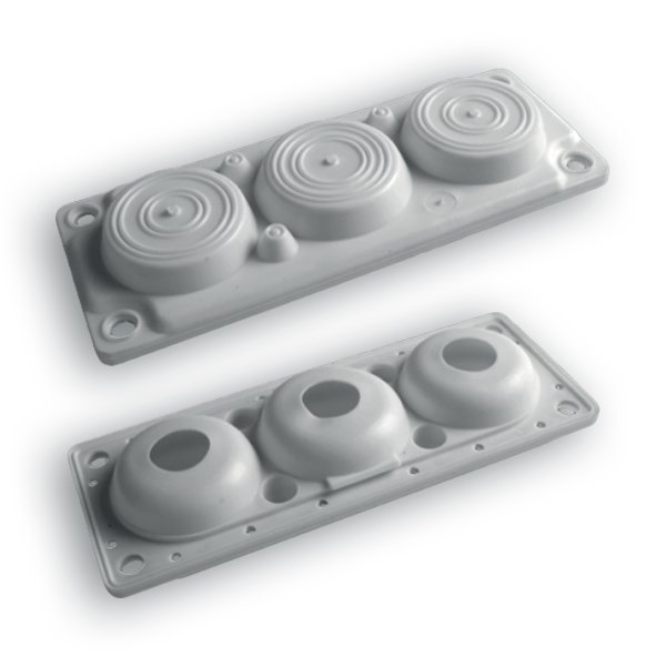 PLACA PASACABLES IP65 6 ENT