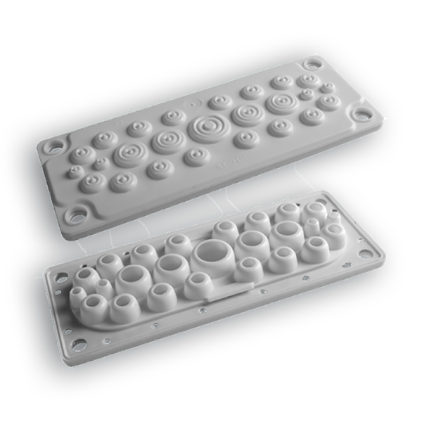 PLACA PASACABLES IP55 25 ENT